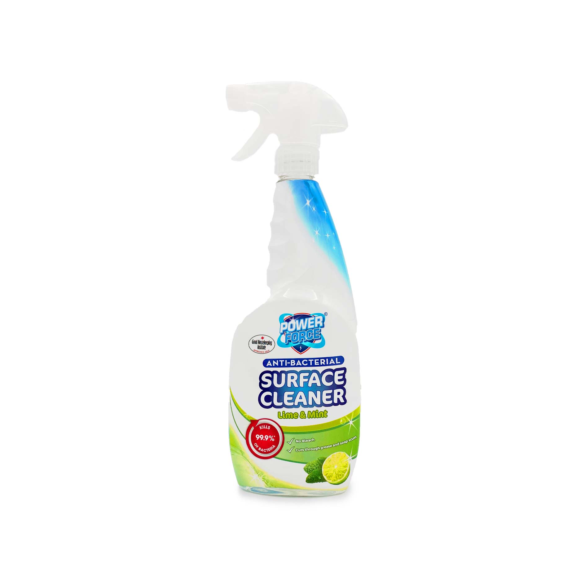 Anti Bacterial Surface Cleaner Lime And Mint 750ml Power Force Aldiie 4798